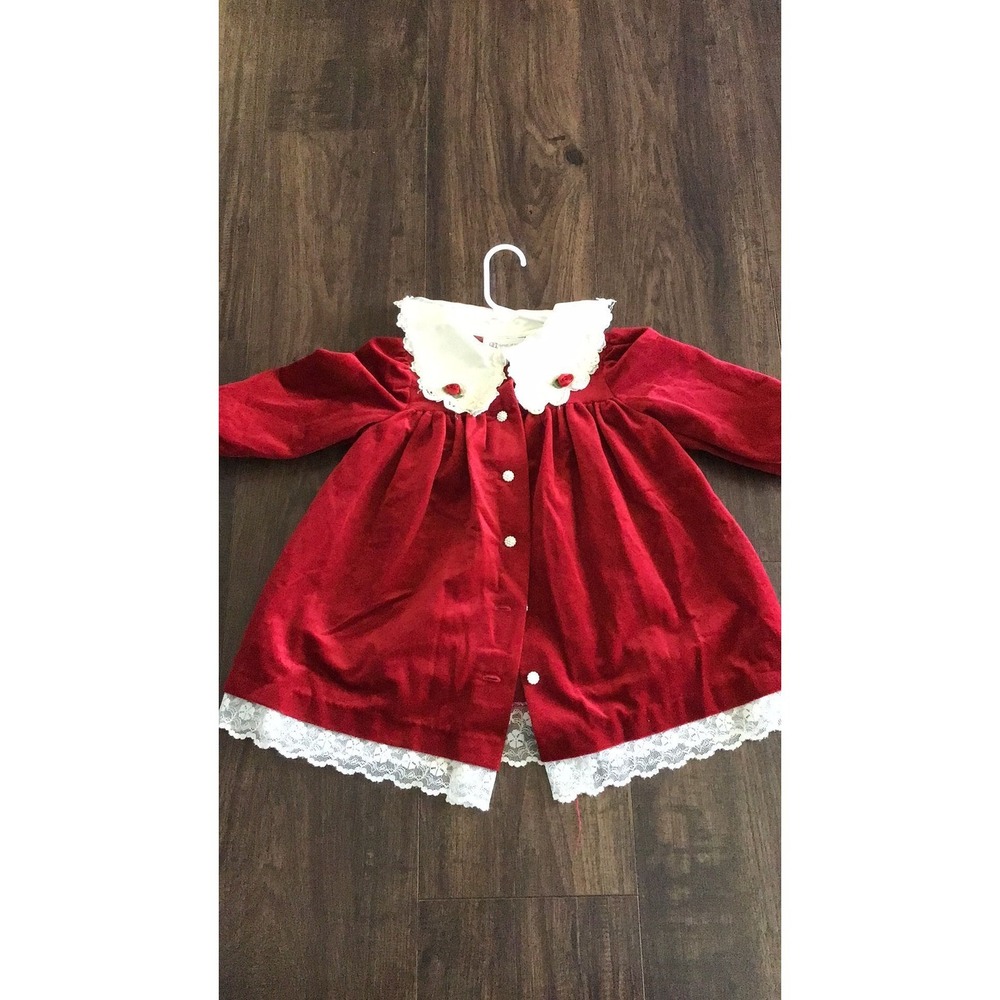 A3. 2T Bonnie Jean  velvet dress